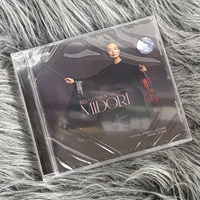 现货正版 贝多芬小提琴协奏曲 浪漫曲 CD唱片 9579205 Midori