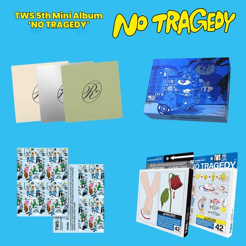 官方正版 TWS 吐司专辑 迷你5辑 NO TRAGEDY 小卡海报写真集周边