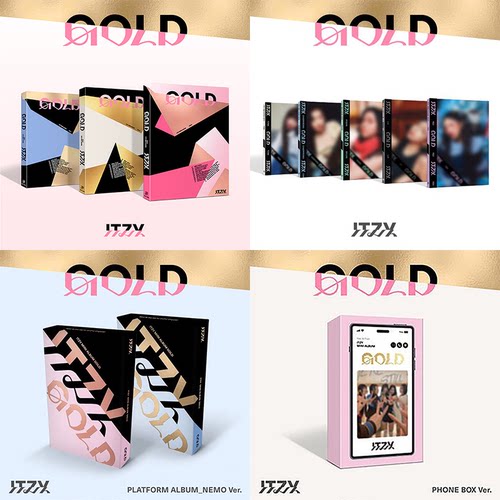官方正版 ITZY专辑 回归新专 GOLD 一击 迷你九辑 CD小卡写真海报