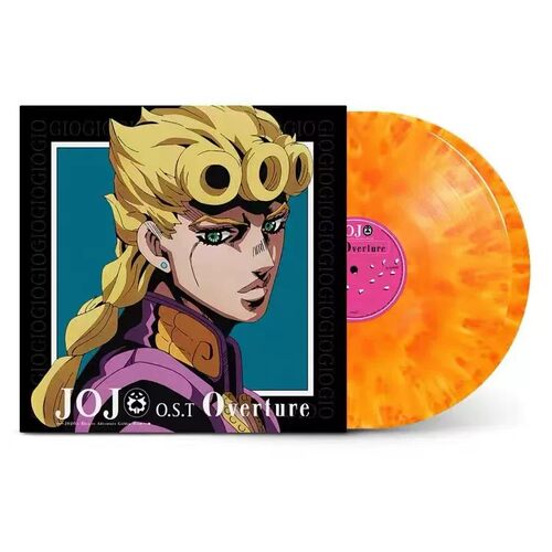 原装进口JOJO的奇妙冒险-黄金之风 动画原声OST 2LP黑胶唱片 彩胶