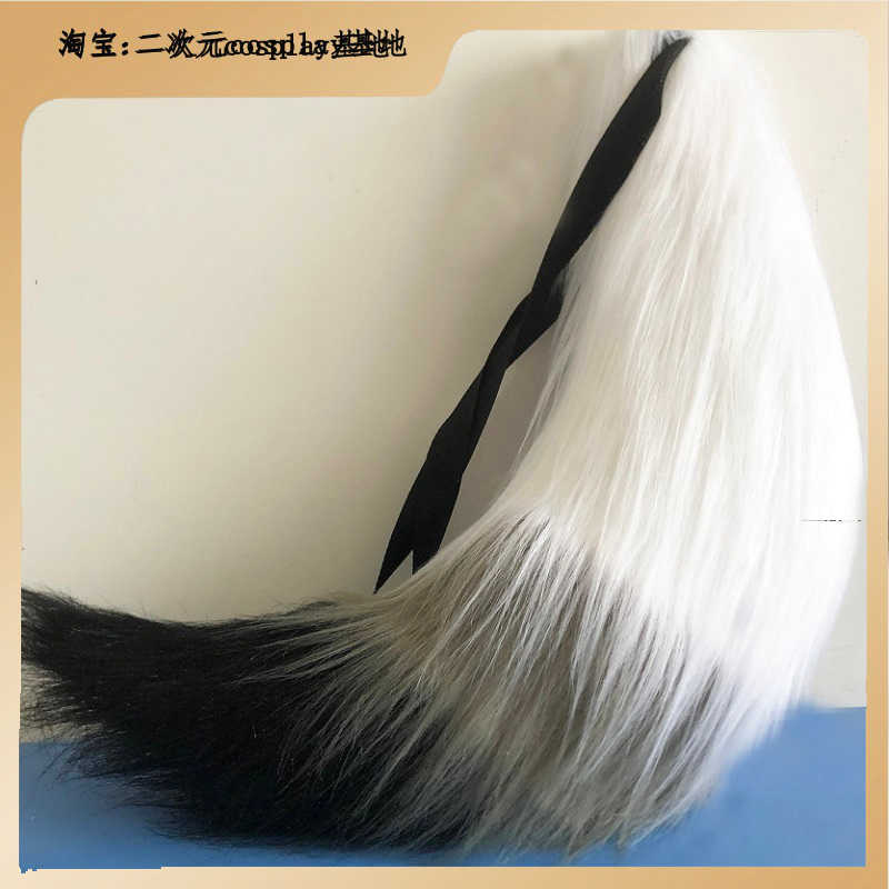 胡桃cos挂件尾巴三色拼接