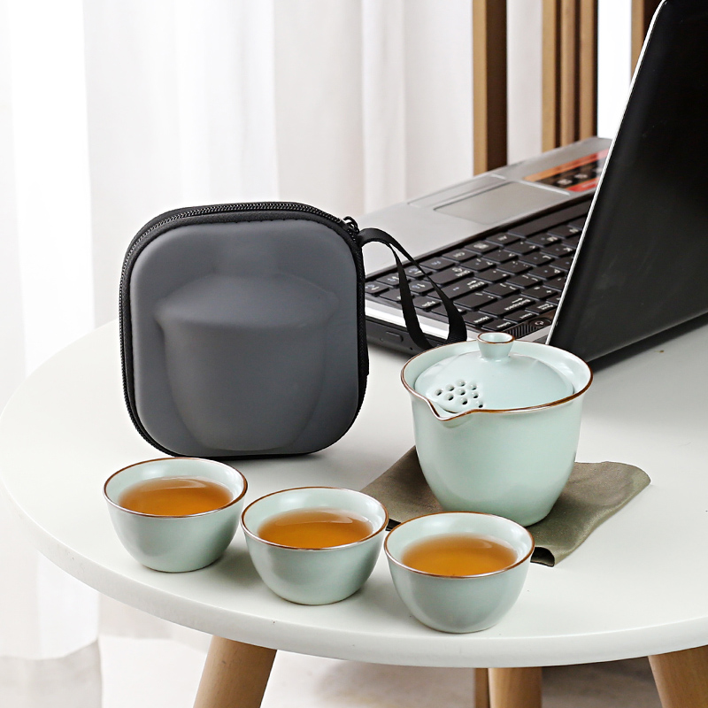 旅行茶具茶具套装公司定制logo