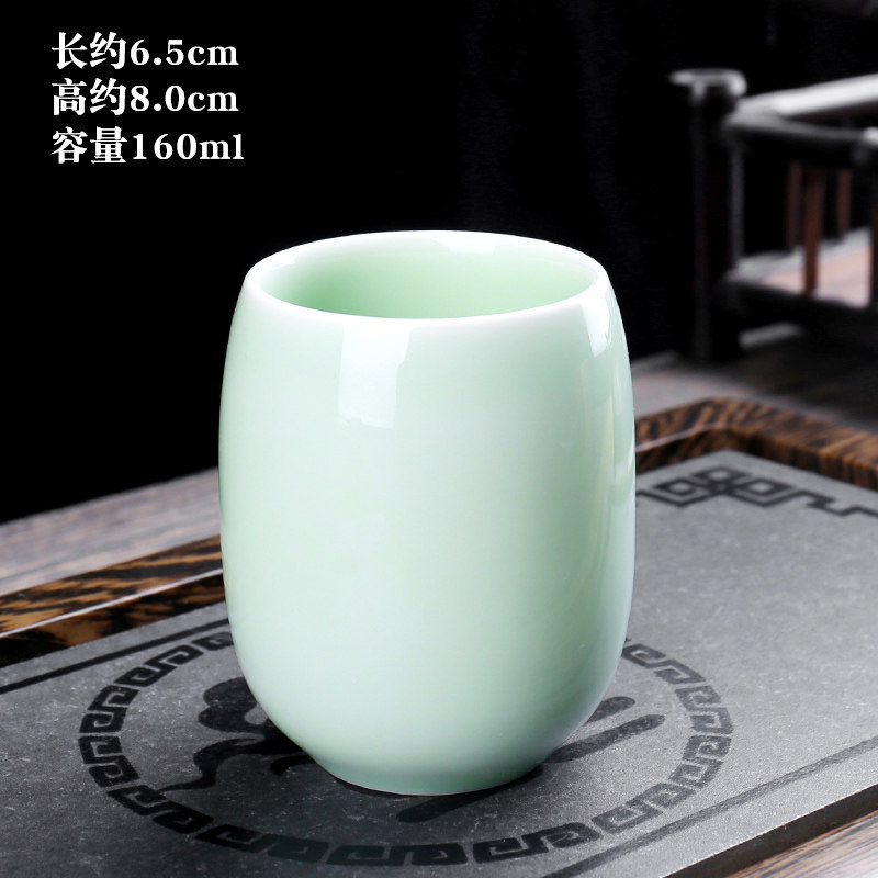 大号手绘茶杯陶瓷复古日式青瓷