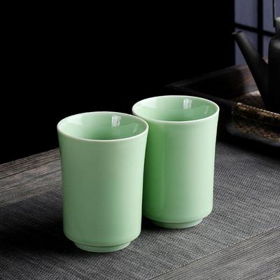 大号青瓷待客茶杯水杯陶瓷杯子