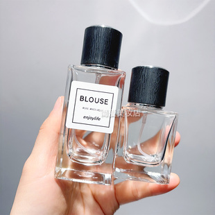 螺口香水分装 瓶喷雾瓶玻璃空瓶30毫升50方形化妆品替换瓶小样瓶子