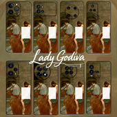 Godiva美术生文好看 马背上 戈黛娃夫人Lady 艺术油画适用于华为OPPO苹果IQOO小米荣耀VIVO浮雕立体工艺