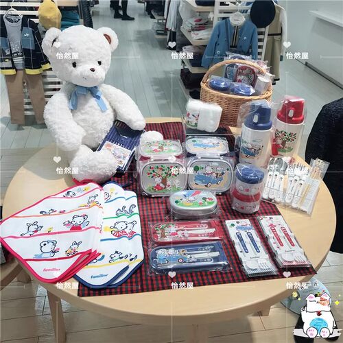 日本儿童吃饭餐具勺叉子familiar
