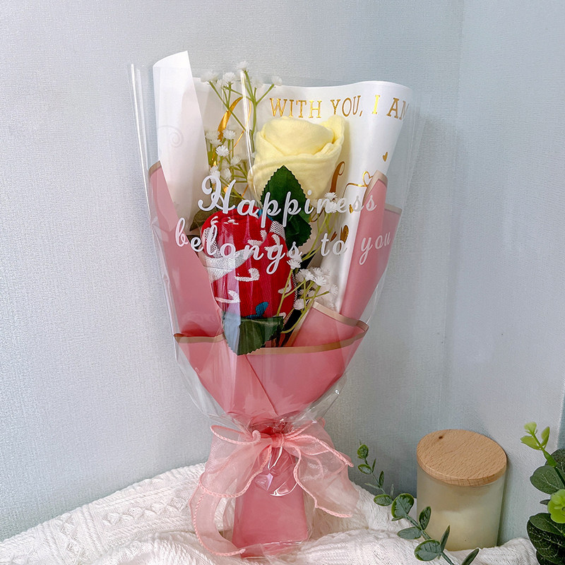 雅赞毛巾玫瑰花束礼盒伴手礼满月周岁生日母亲节520送顾客老师