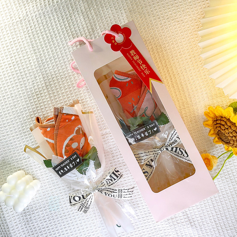 毛巾玫瑰永生花束实用礼物教师节送老师手工小学生幼儿园礼品