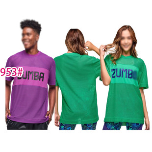 ZW特价 健身舞蹈服体操运动跑步宽松短袖t恤 男女装 速干透气网布