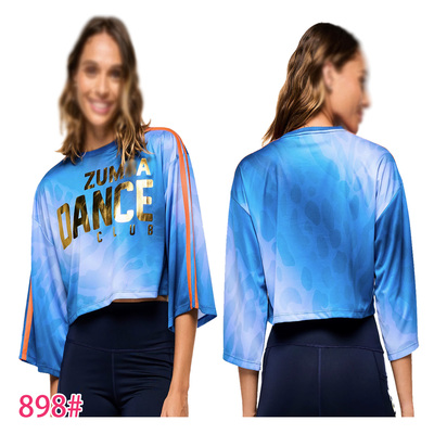 zumba短袖舞蹈运动宽松大码速干