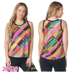 背心 速干透气排汗网眼2642 舞蹈服健身跑步运动宽松短款 ZW新款