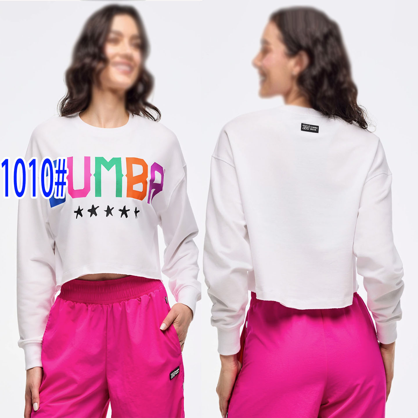 ZW长袖舞蹈运动宽松T恤纯棉特价