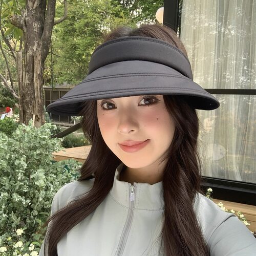 新款防晒帽夏季防紫外线空顶大帽檐遮阳帽子女夏季百搭户外太阳帽