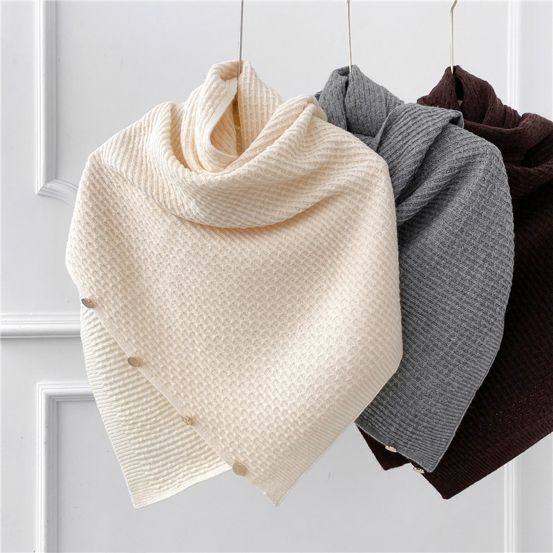 秋冬新款百搭围巾女护颈椎围脖加大披肩两用保暖加厚披风外搭斗篷