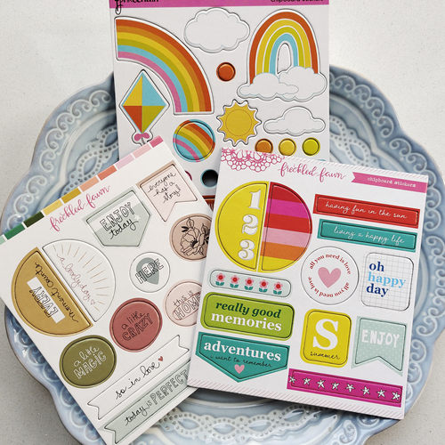 相册diy彩虹英文数字贴纸