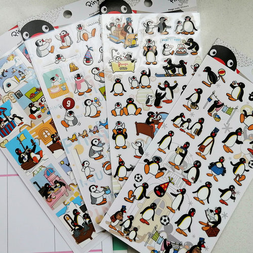 正版pingu小企鹅一家人宝宝手帐