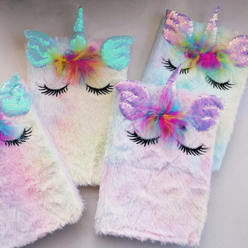 出口单可爱彩虹渐变色系记事本