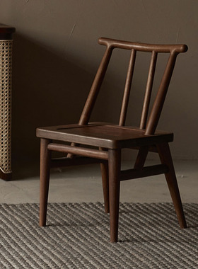 梵几|竹椅（壹伍版） 简约实木餐椅靠背椅家用设计款小椅凳