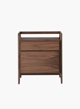 梵几|框架床边柜 简约木质床头柜卧室小型床边几储物柜床头桌