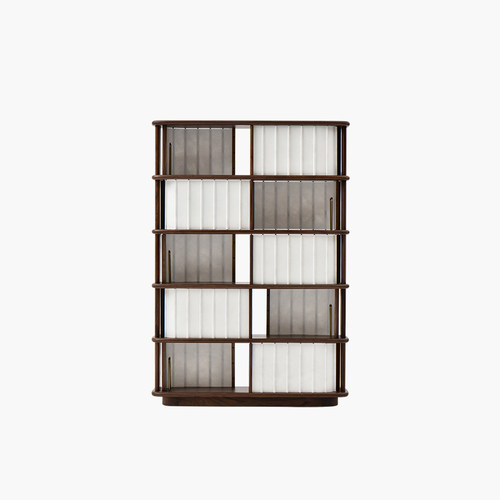 梵几卷轴置物柜实木书柜置物柜