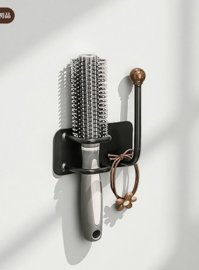 中古风免打孔发圈发箍头绳挂钩浴室壁挂梳子置物架首饰粘钩子收纳