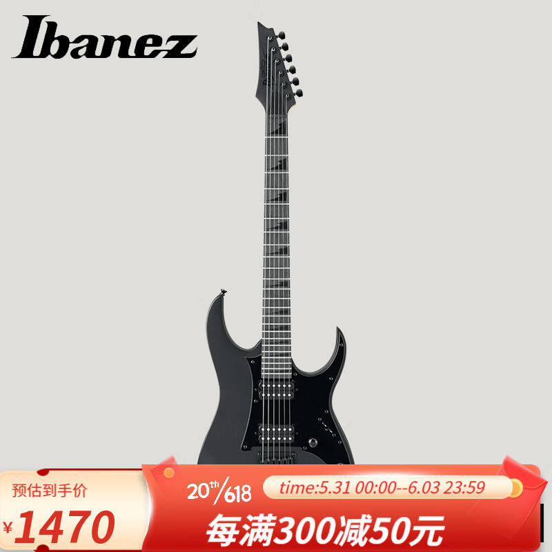 IBANEZIbanez依班娜电吉他GRGR131EX磨砂黑24品固定弦桥摇滚电吉