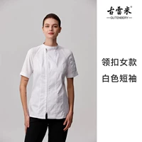 Белые короткие рукава (женские деньги воротник)