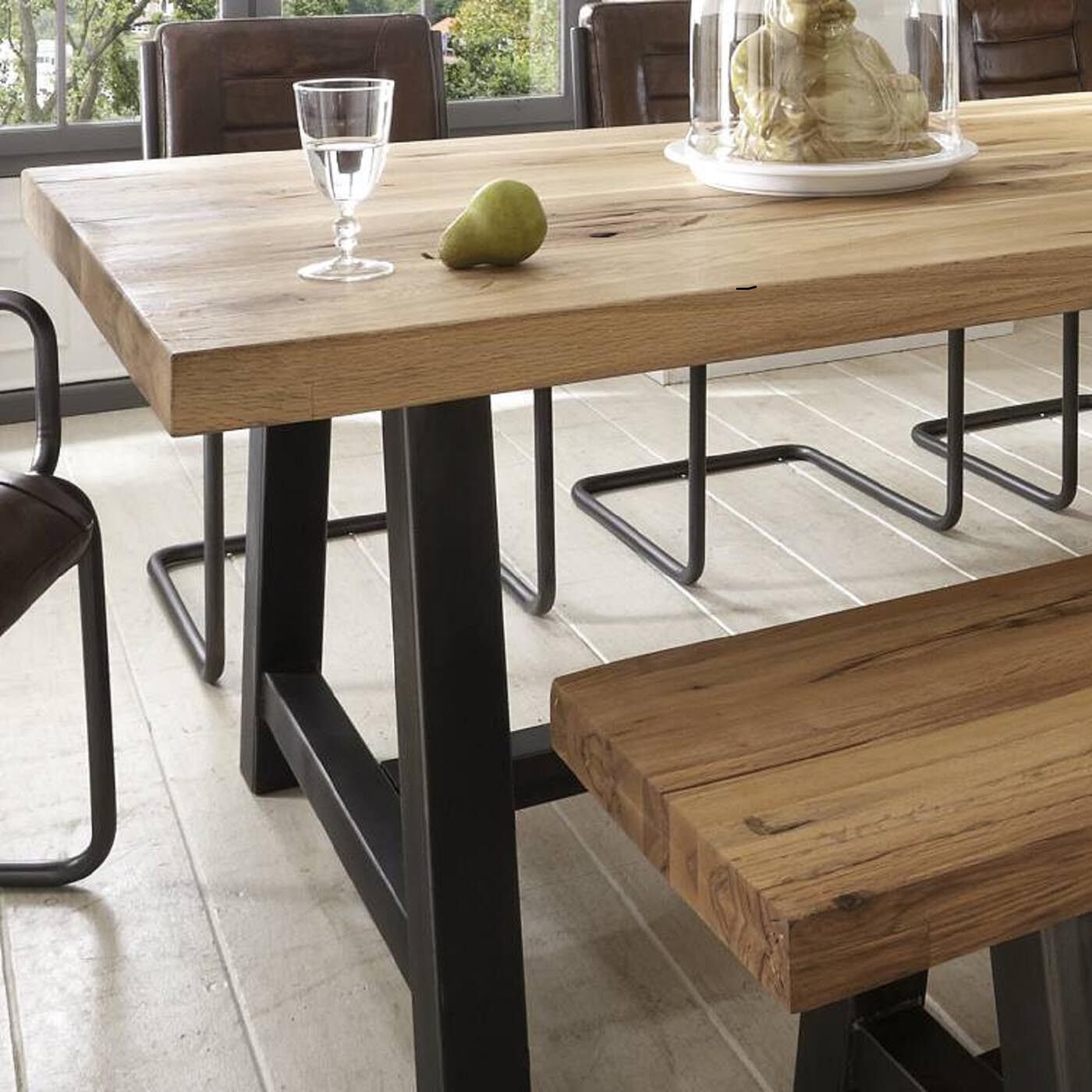 美式實木餐桌小戶型家用鐵藝飯桌咖啡餐廳複古餐桌椅組合簡約定做在類目 住宅傢俱, 桌類, 餐桌中 - 來自Buy2taobao.com提供專業的淘寶代購服務