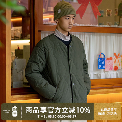 UrbanStandard日系复古波浪棉服