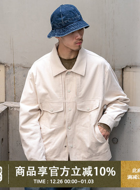UrbanStandard日系水洗灯芯绒夹克男秋季新款复古宽松休闲外套