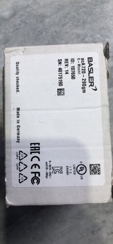 BASLER巴斯勒acA720-290gm工业相机 拍前询价