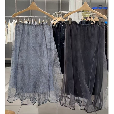 J南同款26夏新品女A型休闲半身裙
