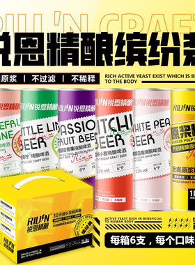 锐恩精酿原浆啤酒1升*24罐 新鲜日期 六种口味 可混合搭配