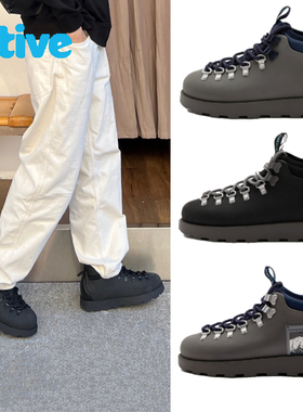 native高帮鞋男士厚底马丁靴男鞋防滑防水增高黑色鞋子户外雪地靴