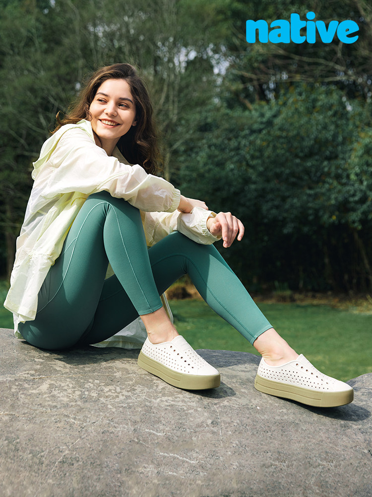 Женская обувь на каблуке native hole shoes, новинка 2025 года, летние красивые босоножки, женская обувь на толстой подошве, обувь super fire upstream Изображение 1