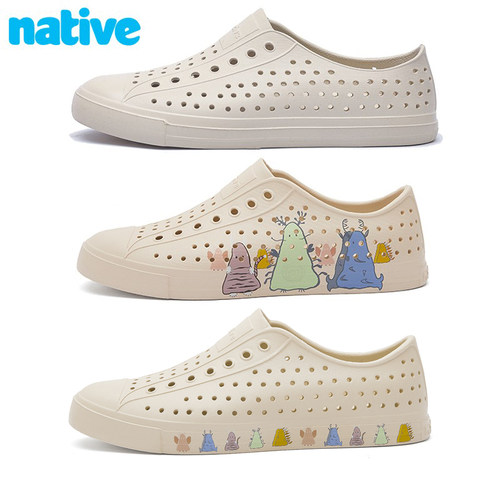 native洞洞鞋外穿凉鞋休闲塑料鞋