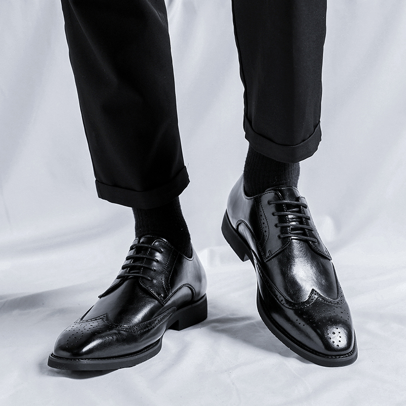 真皮商务正装休闲英伦皮鞋