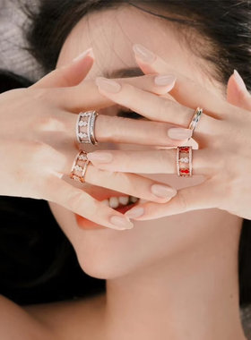 国风福禄小葫芦戒指女玫瑰金高级