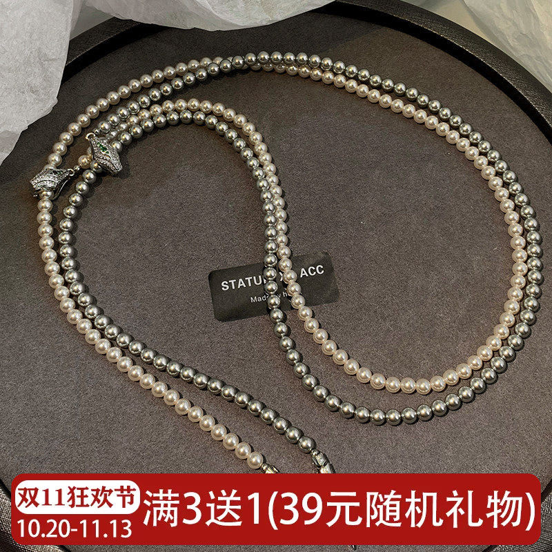 灵蛇项链女施家珍珠多种戴法