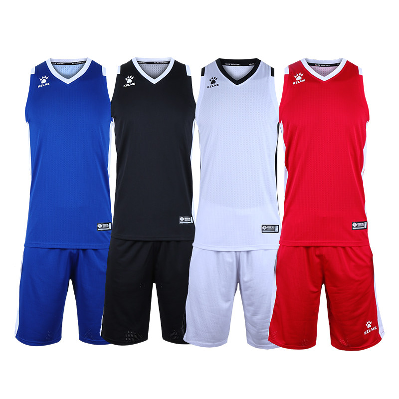 KELME 농구 정장 남성 저지 KELME 게임 정장 그룹 구매 통기성 민소매 훈련 번호 인쇄 사용자 정의