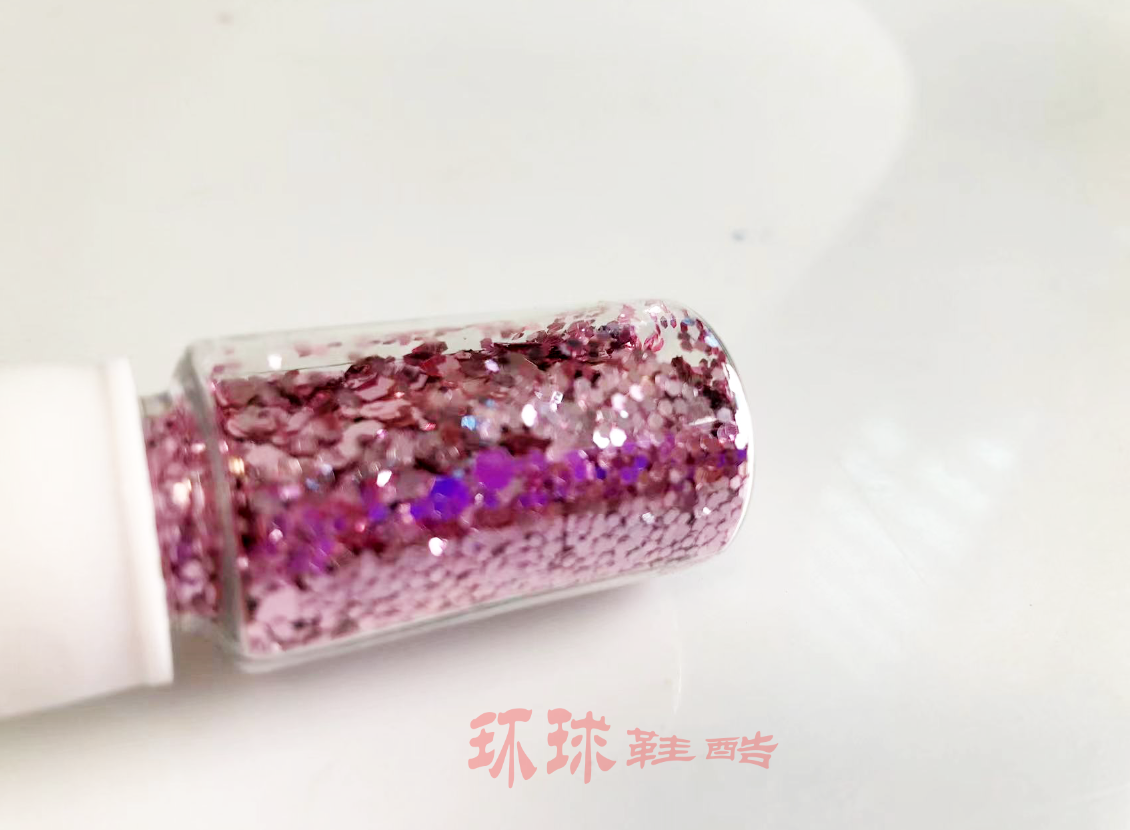 渐变亮片高跟鞋婚鞋单鞋亮片掉色修复补色粉色亮片高跟鞋补亮纱