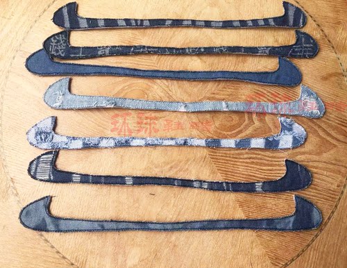 Clo 冠希同款软木塞dunk 魔术贴diy连勾 夏天牛仔布百家姓水洗布