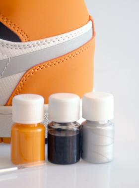 AJ1黑白黄反光运动鞋掉色修复补色中底颜料银色黄色黑色皮革颜料