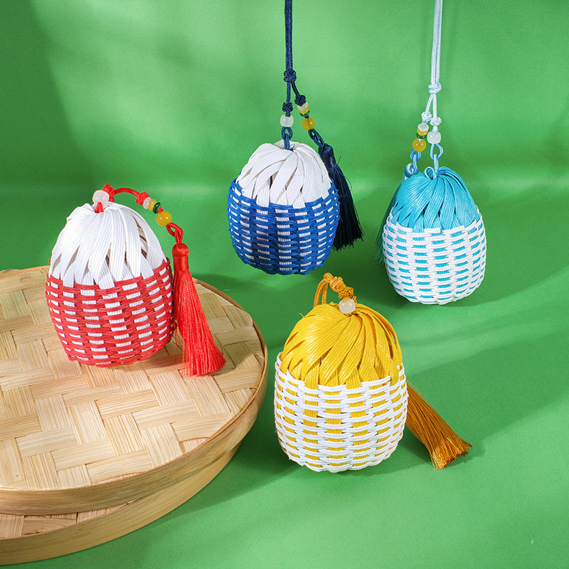 元旦节藤编香囊挂件手工d