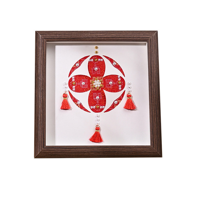 壮锦绣球画手工diy广西民图片