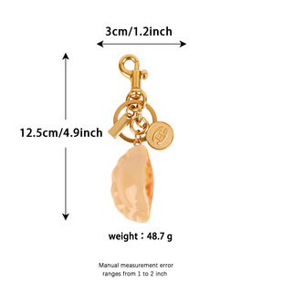 现货c家饺子造型金属钥匙扣创意趣味包包挂件女配饰创意挂饰挂件