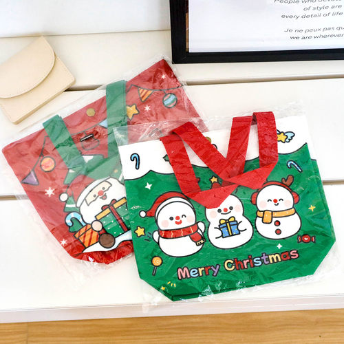 卡通圣诞帆布袋学生礼物