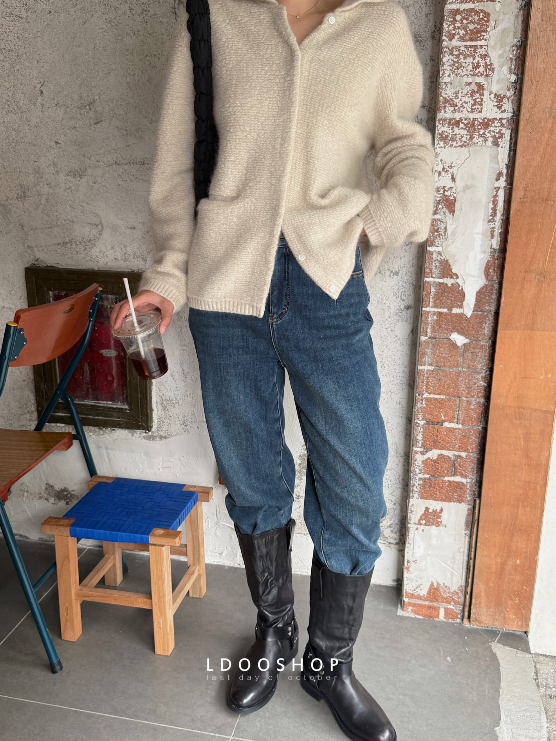 高弹加绒加绒冬款长绒棉锥形靴裤