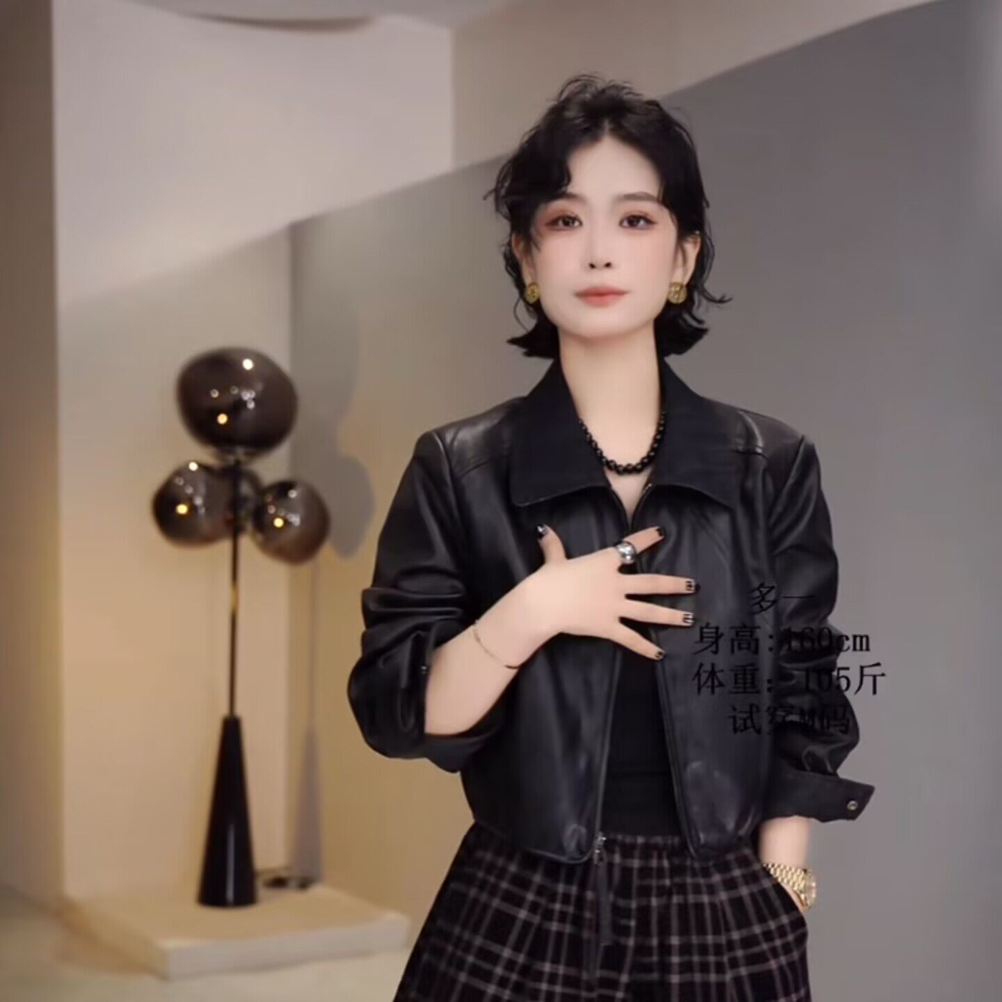 厂家直销韩版时尚百搭宽松显瘦翻领长袖皮衣外套女25秋上衣通勤